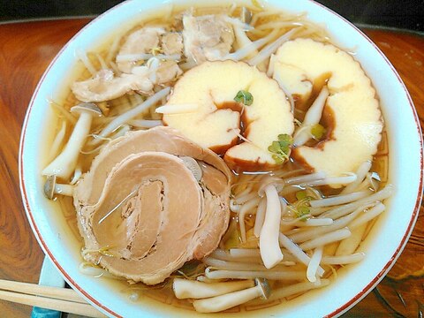 伊達巻チャーシュー野菜ラーメン